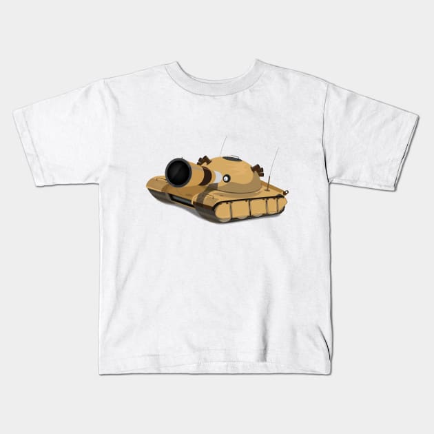 Desert Tank Kids T-Shirt by nickemporium1